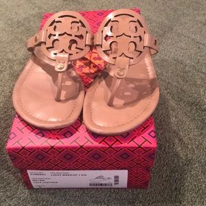 Tory Burch nude Miller sandals size 9